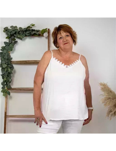 Z160- Débardeur Christy (T44-T52) (blanc)