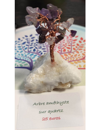 Arbre Améthyste sur quartz