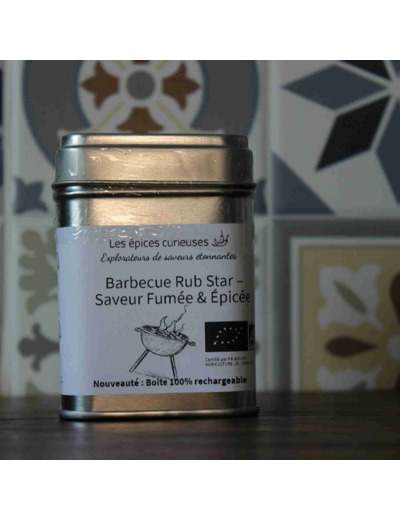 Barbecue Rub Star  - 40G - Boite métal
