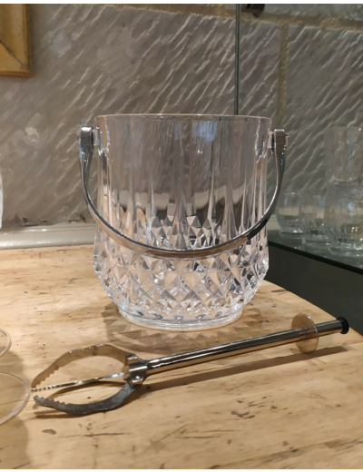 Seau à glaçons Cristal d'Arques modèle Longchamp