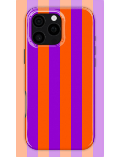 Orange Stripes Case | Coque de téléphone 3D 2en1 Ultra-résistante