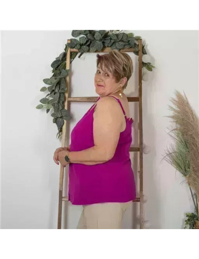 Z142- Débardeur Christy (T44-T52) (fuchsia)