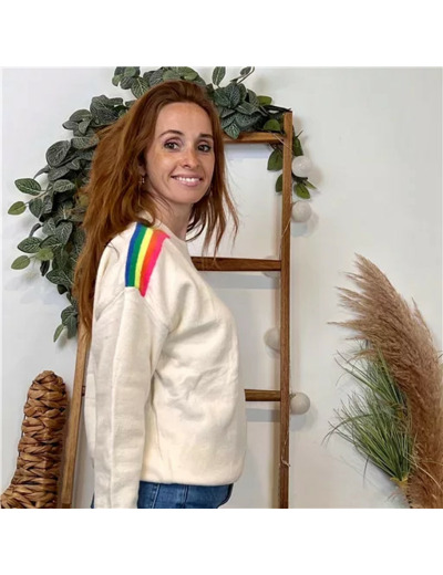 K055- Pull "Life is not perfect... Version Féminin (beige)