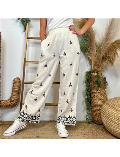 L784- Pantalon « Version Féminin » (T36-T40) (beige)