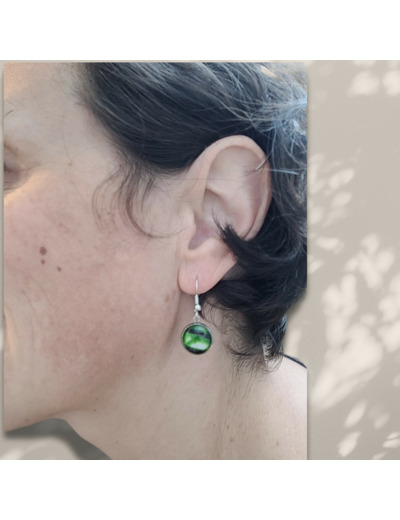 Boucles d'oreilles Cabochon "Murano"