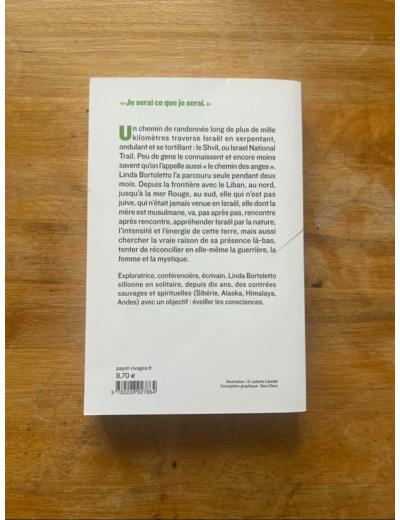 LE CHEMIN DES ANGES - MA TRAVERSEE D'ISRAEL A PIED