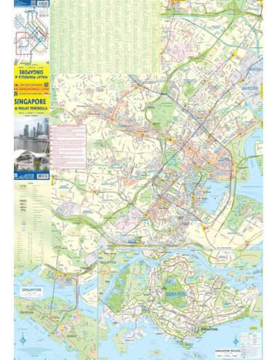 SINGAPORE AND MALAY PENINSULA 1:10 000/1:730 000