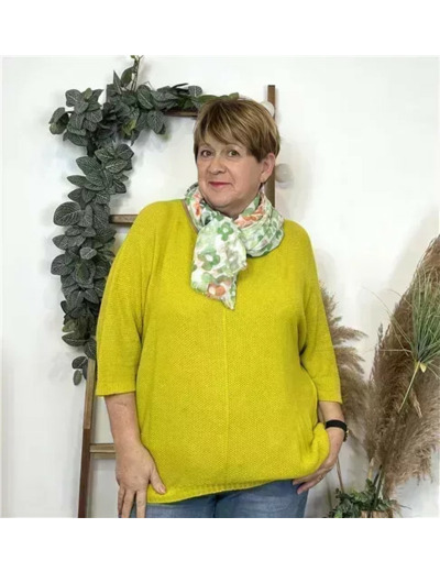 Z163- Pull Nid d'Abeille (Gt)  🇮🇹 (jaune)