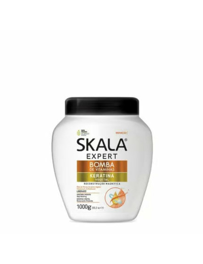 Crème Revitalisante Bomba de Vitaminas à la Kératine Végétale Skala – 1L