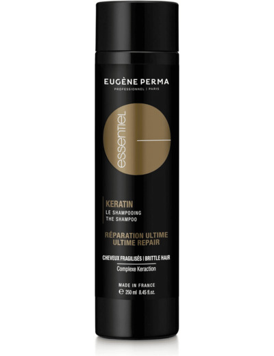 ESSENTIEL Keratin Shampooing Réparation Ultime pour Cheveux Fragilisés, Cèdre, 250 ml