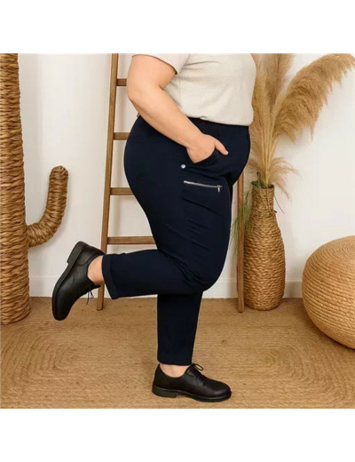 T545- Pantalon Confort JST (T38-T52) (marine)