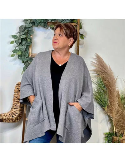 Z105 Gilet Oversize uni (Gt) (gris)