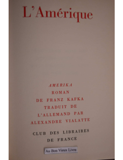 L'AMERIQUE