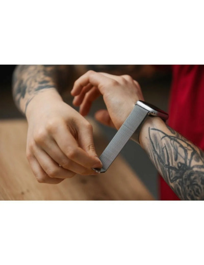 APPLE Watch Bracelet Milanais en acier inoxydable