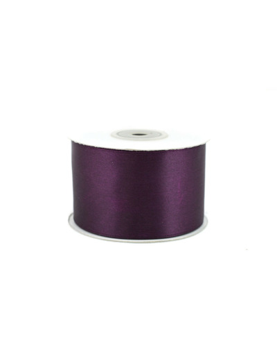 Ruban satin aubergine 290 Largeur 50 mm