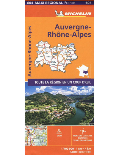 CARTE REGIONALE MAXI - AUVERGNE - RHONE-ALPES