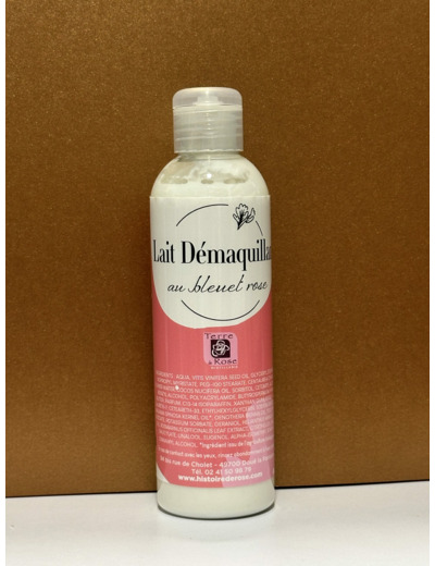 Lait démaquillant au bleuet rose  (200ml)
