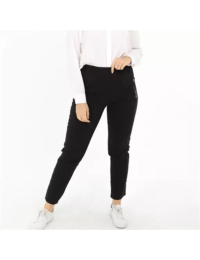 T545- Pantalon Confort JST (T38-T52) (noir)