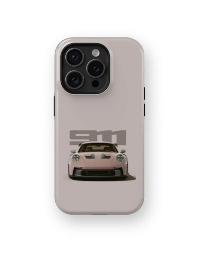 Bland Red Porsche | Coque de téléphone 3D 2en1 Ultra-résistante