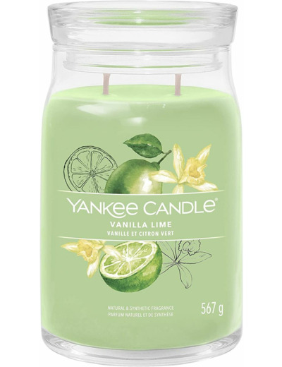Yankee Candle Grande jarre - VANILLE ET CITRON VERT