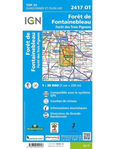 2417OT FORET DE FONTAINEBLEAU FORET DES TROIS PIGNONS