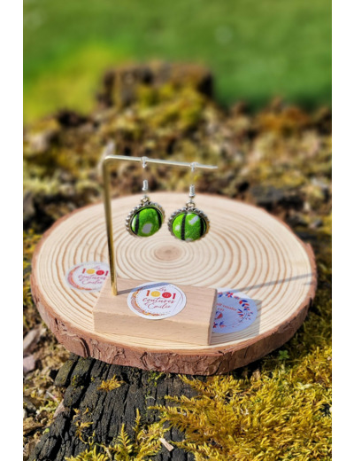Boucles d'oreilles bouton "Murano"  mini