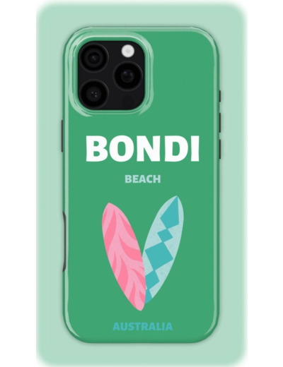 Bondi Beach Case | Coque de téléphone 3D 2en1 Ultra-résistante