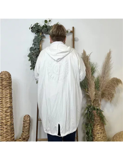 K686- Gilet Sweat 83 "Jolies Formes" (blanc)