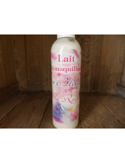 Lait démaquillant au bleuet & à la rose  (200ml)