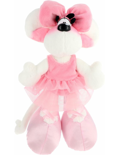 Diddl Peluche Diddlina en Robe Ballerina 30cm Tutu Rose et Chaussons