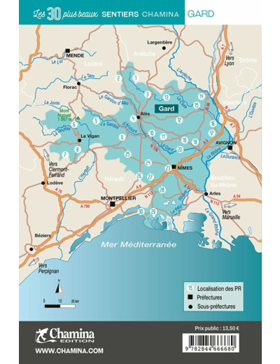 GARD LES 30 PLUS BEAUX SENTIERS