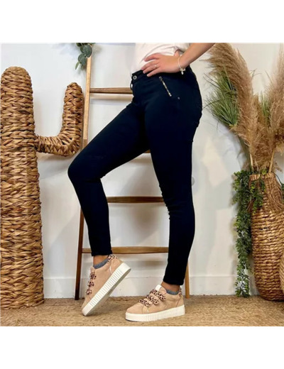 P072- Jean "Poches zippées" Melly.and.Co (Xs-Xl) (marine)