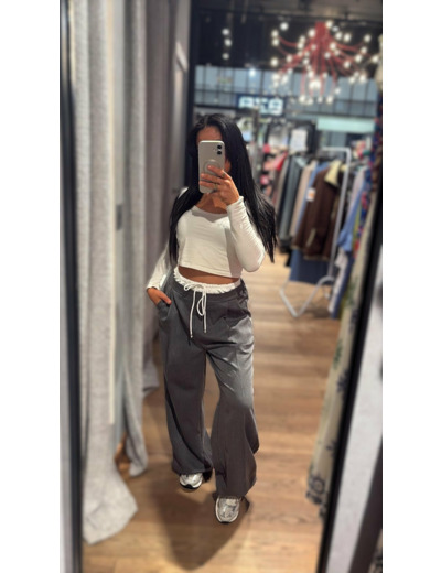 Pantalon Jogging à Doublure Lacet