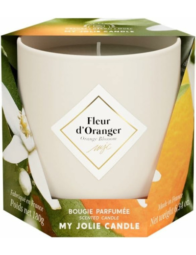 MY JOLIE CANDLE - Bougie parfumée Fleur d'Oranger Classique 180g 36h