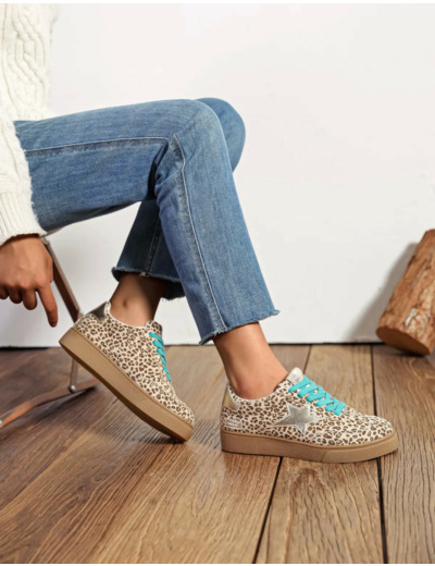 Basket femme leopard - karine - Findlay