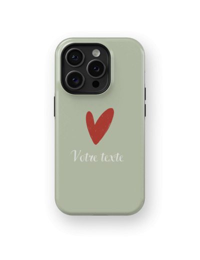Signature Love - Green | Coque de téléphone 3D 2en1 Ultra-résistante