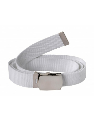 Ceinture toile unie blanche