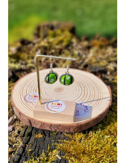 Boucles d'oreilles bouton "Murano"  mini