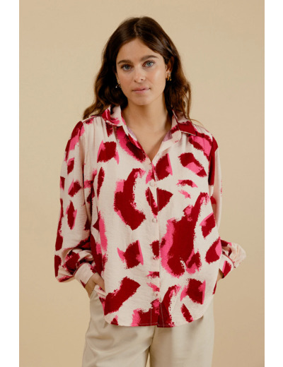 Marguerite - Chemise rose