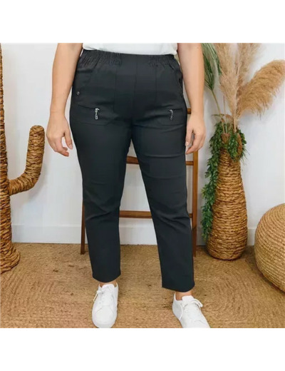 T545- Pantalon Confort JST (T38-T52) (gris)