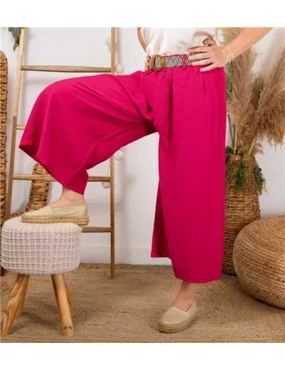 L781- Coupe 7/8ème Flare (Tu)  🇮🇹 (fuchsia)