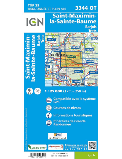 3344OT SAINT MAXIMIN LA SAINTE BAUME BARJOLS TRETS