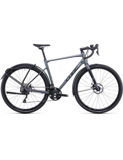 cycle-obsession.com CUBE Nuroad Pro FE inkgrey´n´black  taille 53 gravel