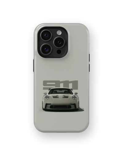 Bland Grey Porsche | Coque de téléphone 3D 2en1 Ultra-résistante