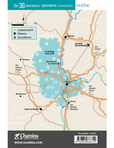 RHONE LES 30 PLUS BEAUX SENTIERS