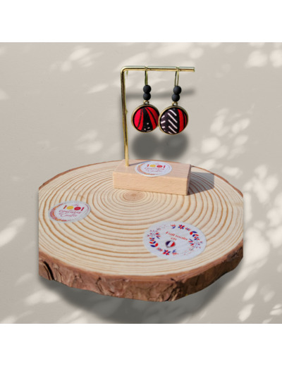 Boucles d'oreilles bouton "Milano"