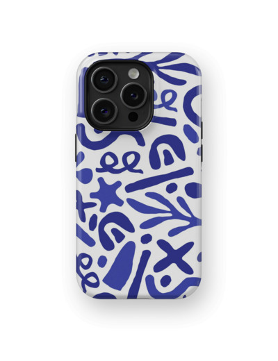 Blue Stems | Coque de téléphone 3D 2en1 Ultra-résistante