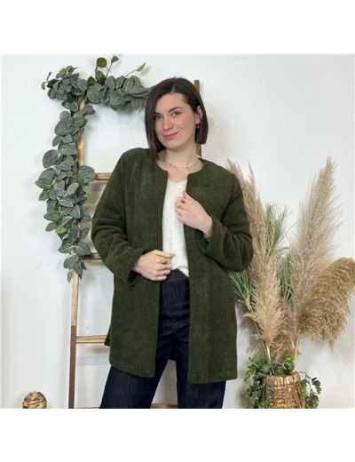 K593- Veste d'interieur ouverte (Tu) 🇮🇹 (kaki)