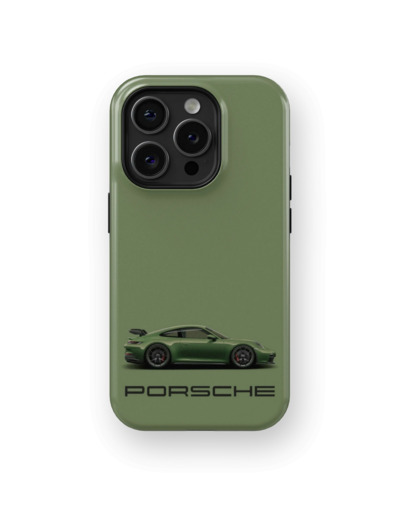 Kaki Porsche | Coque de téléphone 3D 2en1 Ultra-résistante