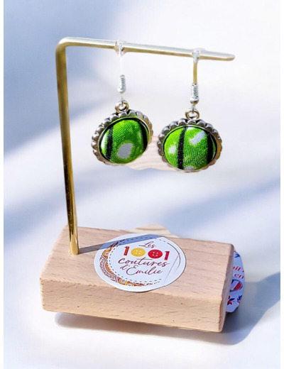 Boucles d'oreilles bouton "Murano"  mini